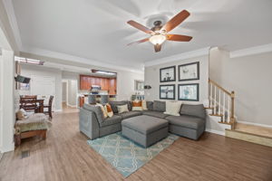 Crown molding throughout most of the main level
