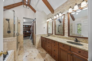 Beautifully updated primary bathroom