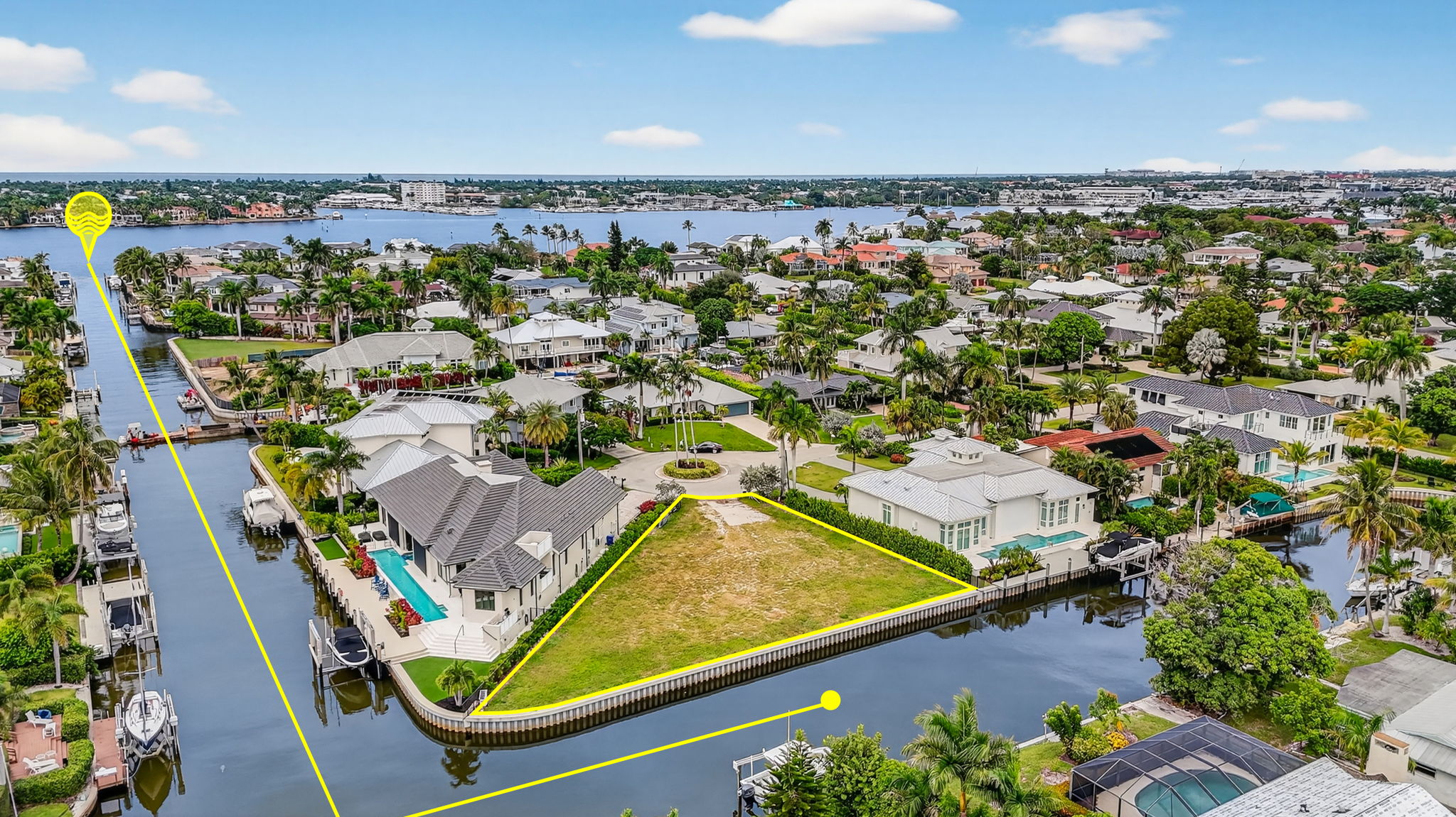 Aerial Rear Exterior 2 - beach marker