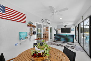 Climate Controlled Enclosed Lanai with Mini Split