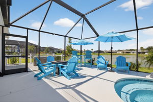 Swimming Pool and Birdcage with Water Views