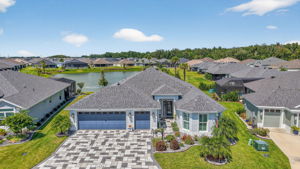Aerial Front Elevation with Water Views