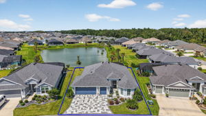 Aerial with Property Lines and Water Views