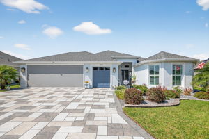 Front Elevation with Remote Controlled Garage Screen