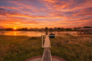Lake Frontage w/ floating dock