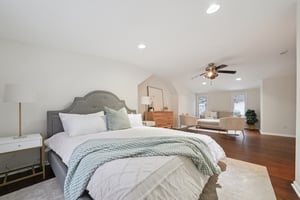 Spacious primary suite