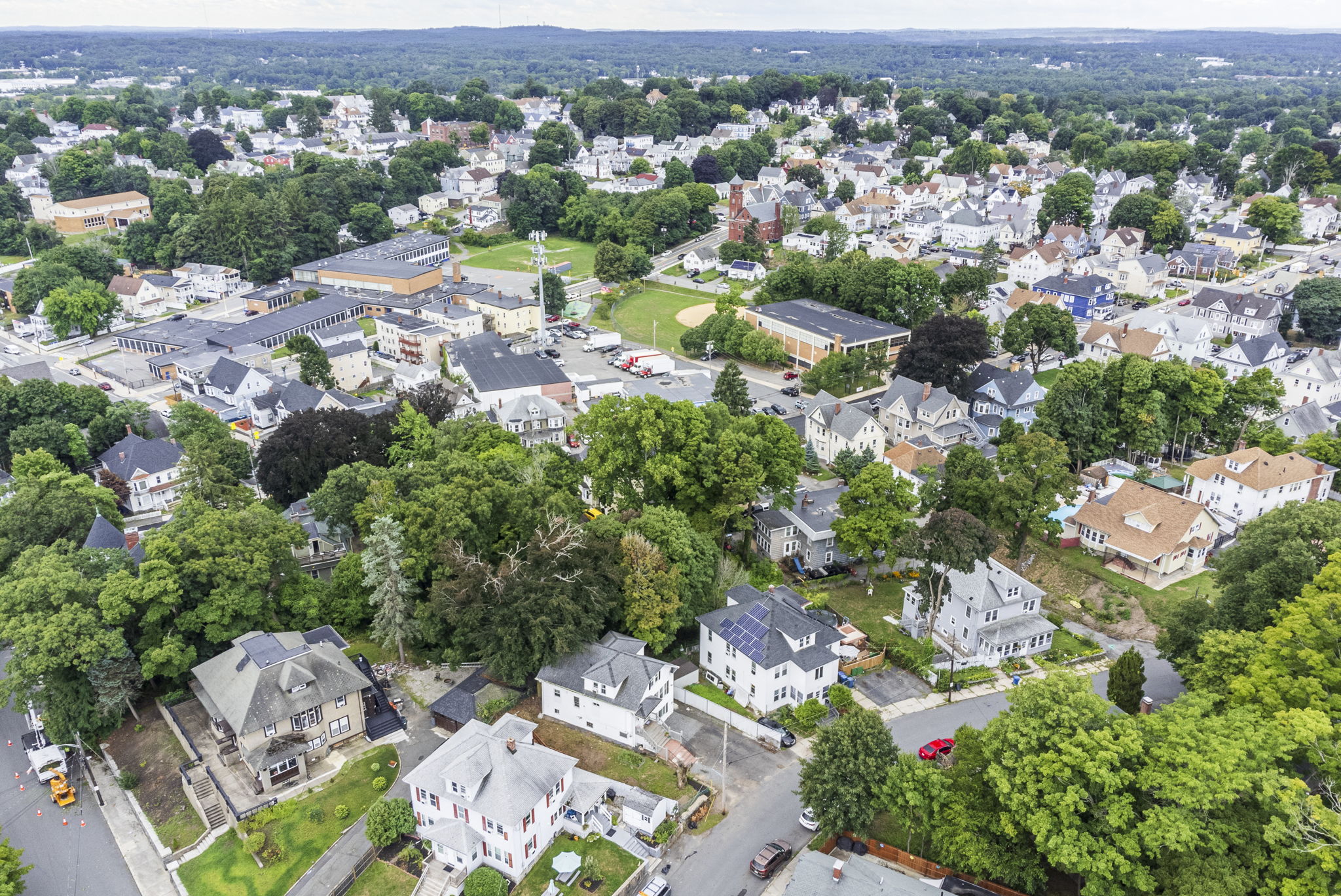 Aerial View of Neighborhood