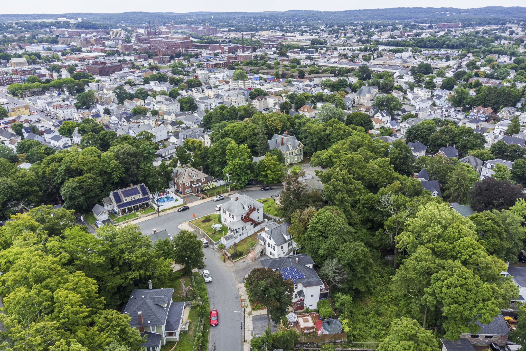 Wide Aerial View of the Area