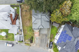 Overhead View of the Property Lot showing roof