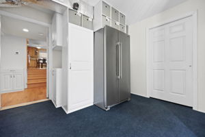 Mudroom with built-ins and separate entrance
