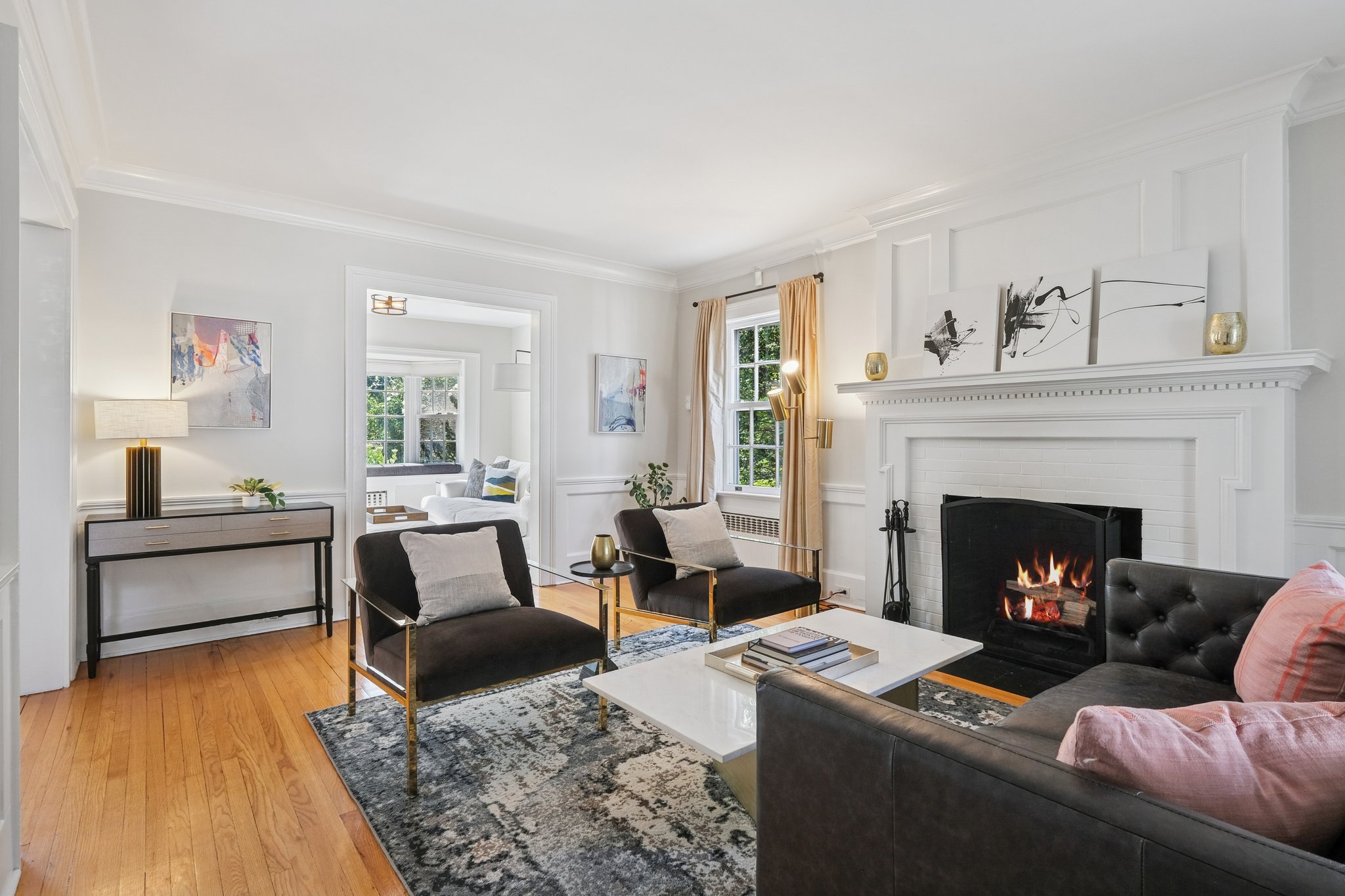 Charm to spare, the living room knows how to share the spotlight.