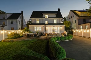 A spacious patio that does it all  - from marshmallow toasting under the stars to long, leisurely dinners