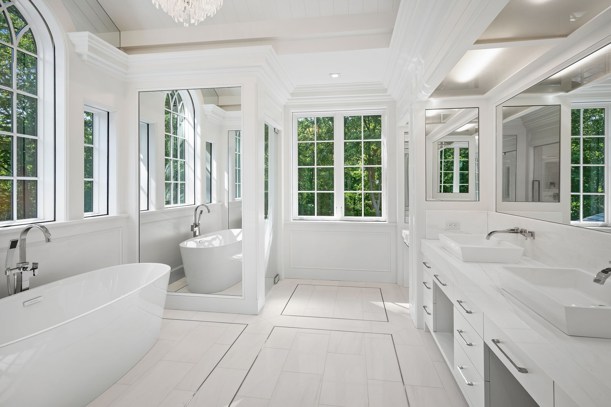 Luxurious Marble Master Bedroom Bathroom