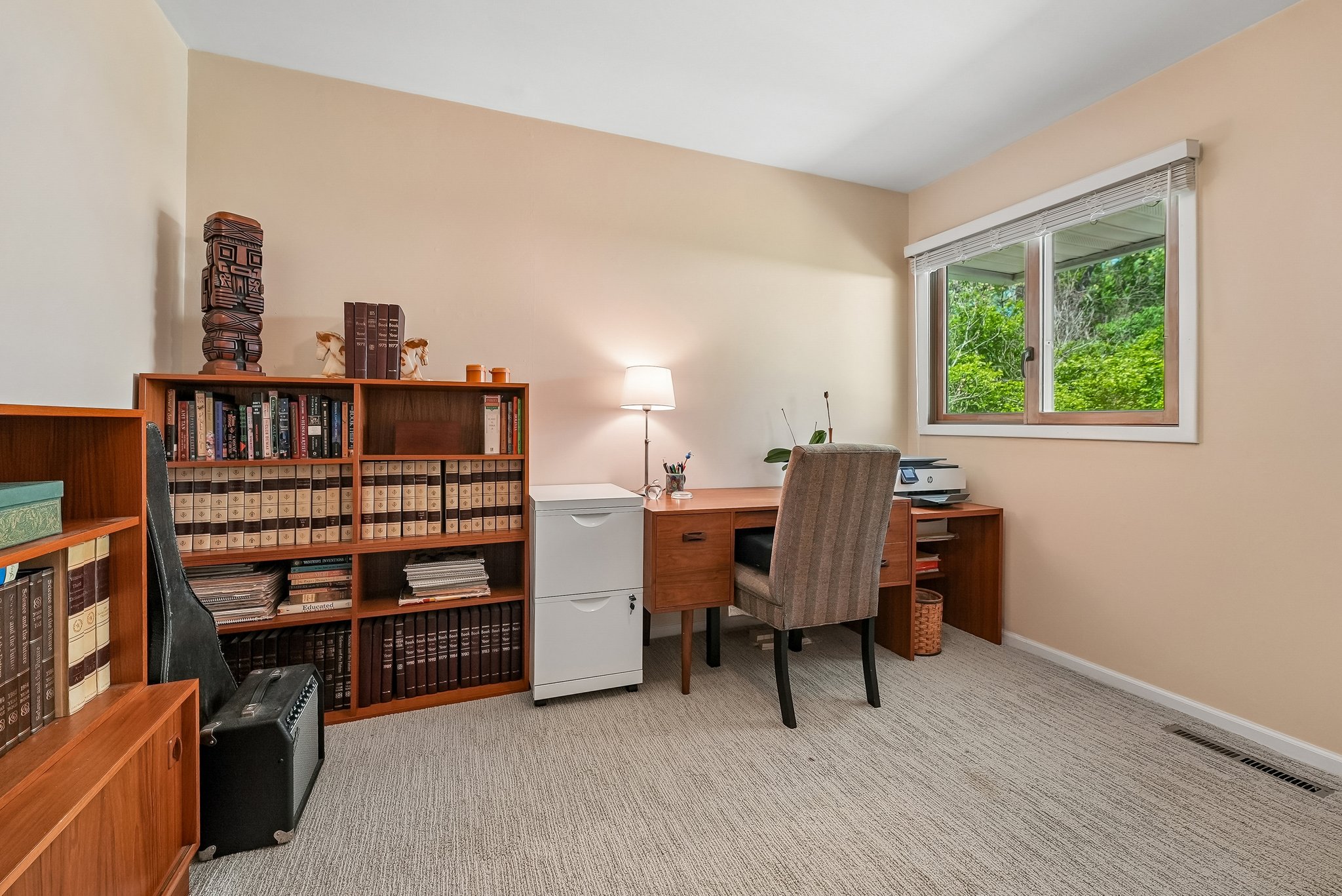 Bedroom being used as an office