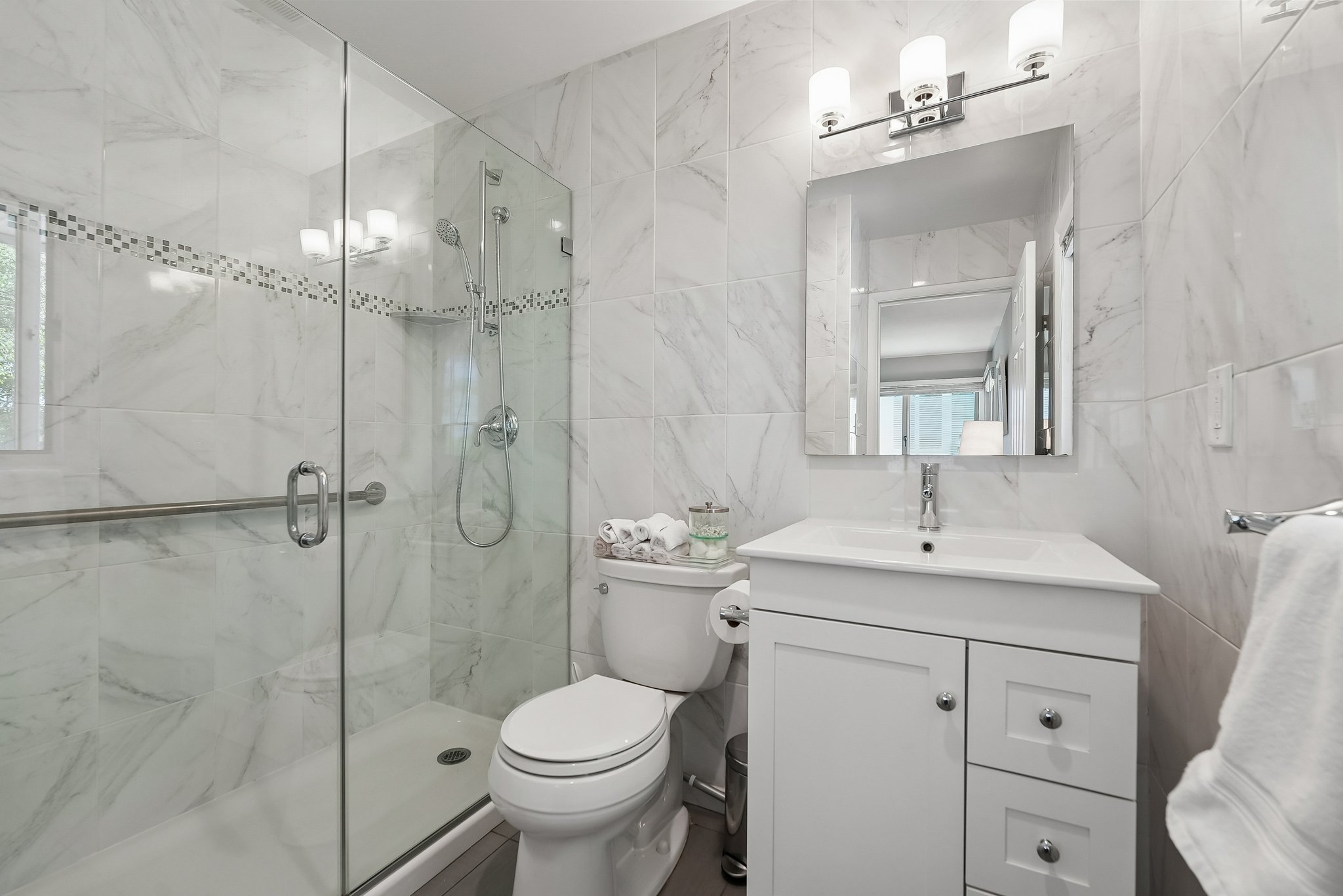 Primary updated bathroom