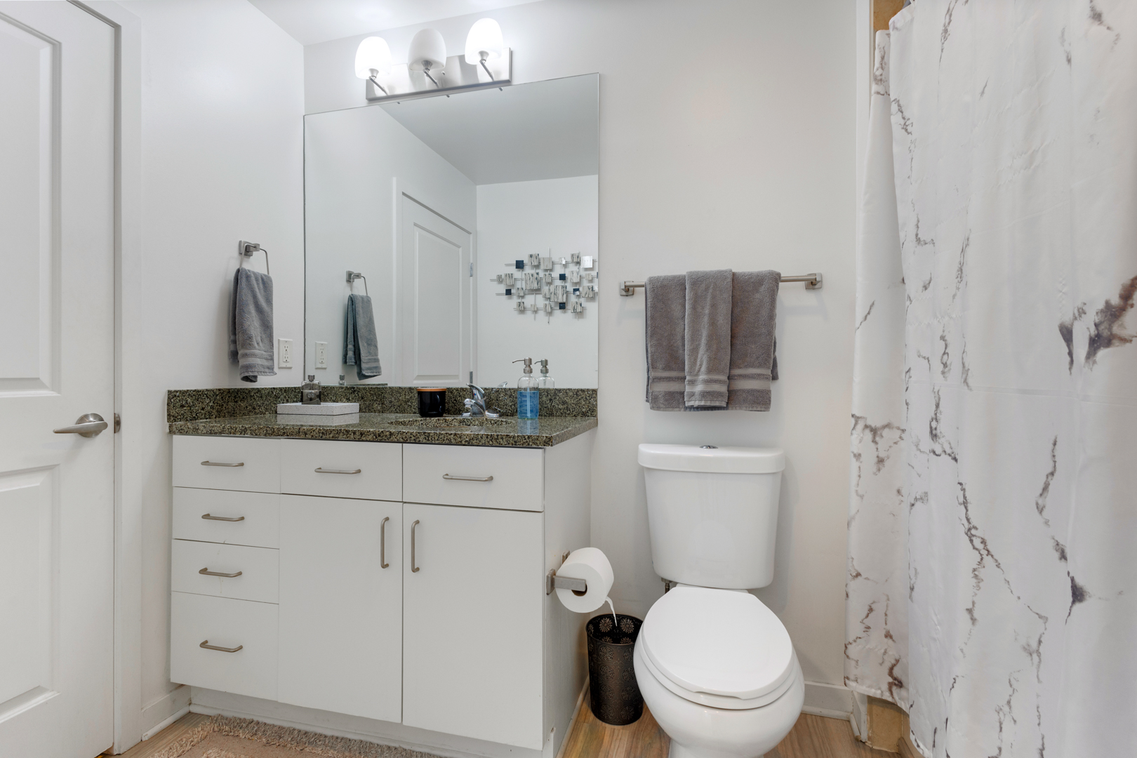 White Cabinets Newer toilette