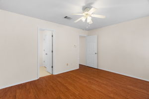 Primary bedroom with ensuite bathroom
