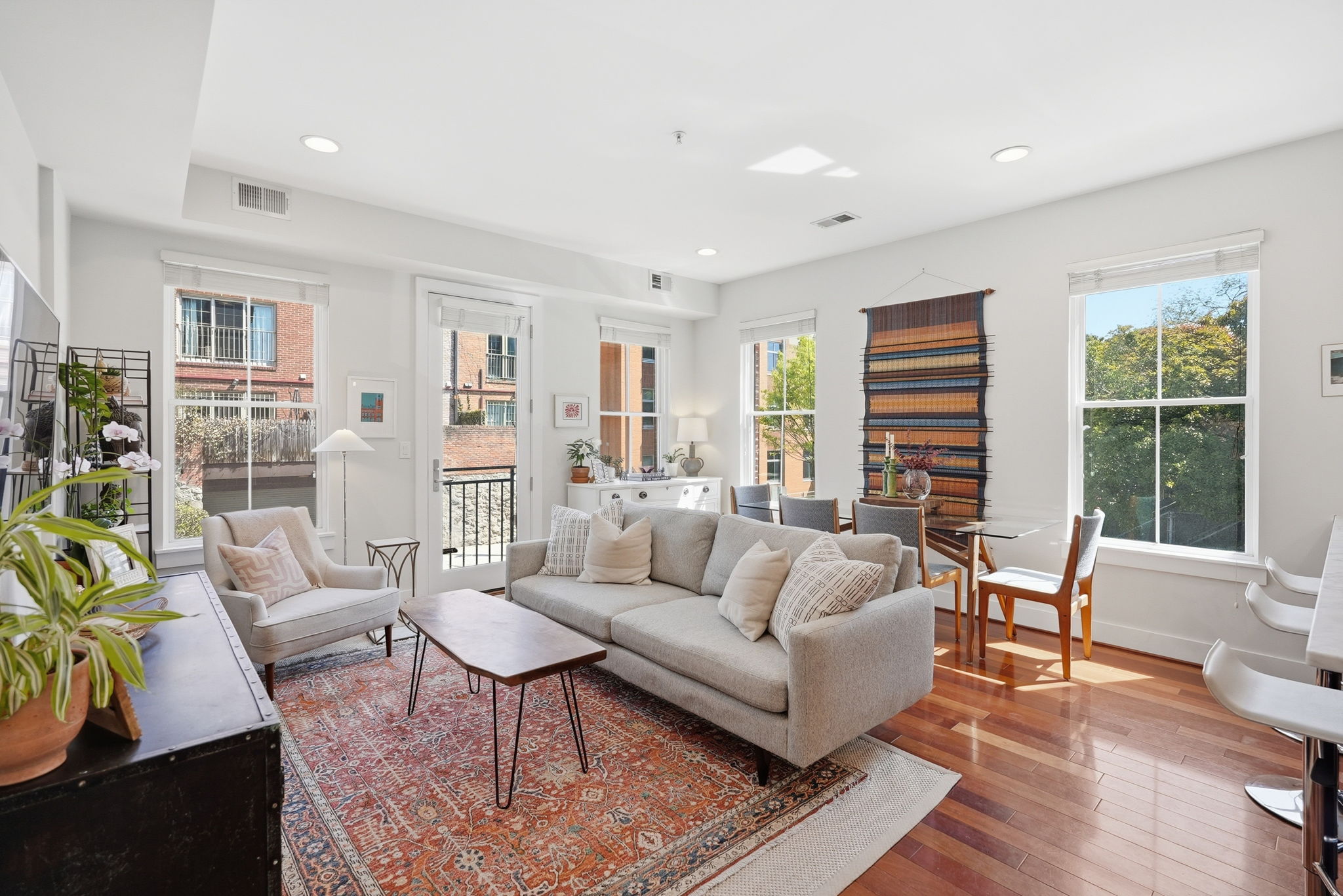 Open Concept Living & Dining Area