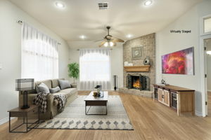 Living Room Virtually Staged