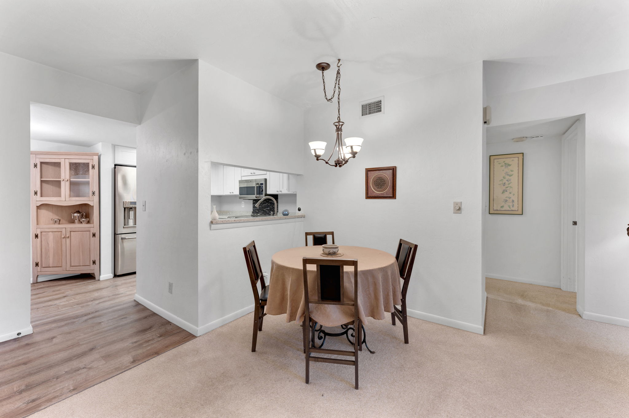 Dining - Kitchen - Bedroom Hallway