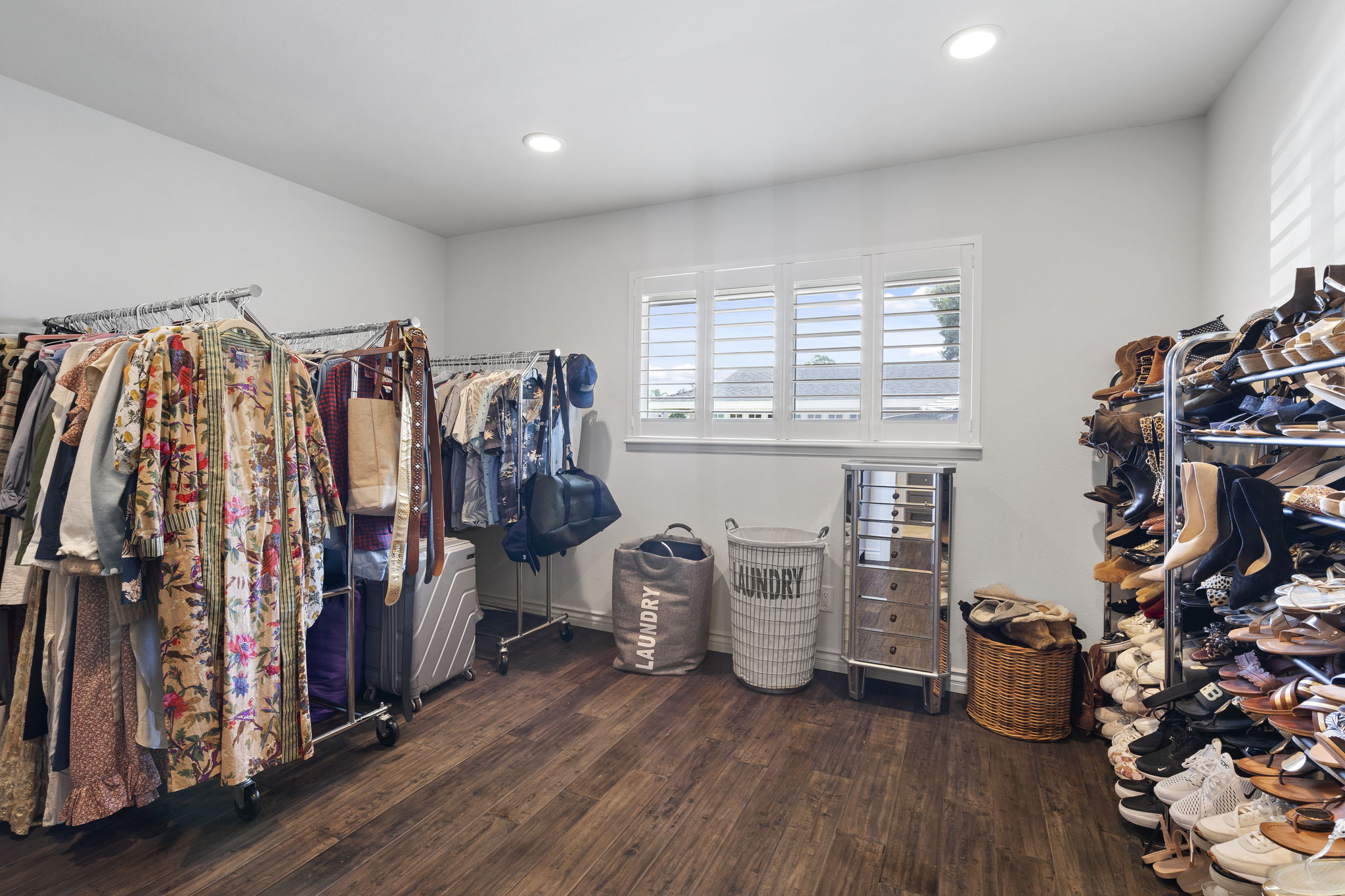 More than 110 sq feet of primary closet space