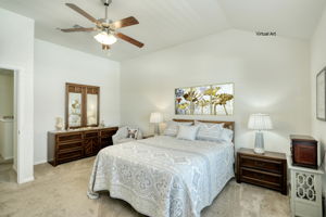 Primary Bedroom with Virtual Art