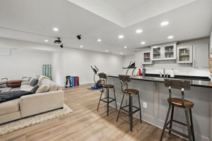 Lower level recreation room