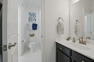 Bedroom #2 sink and vanity