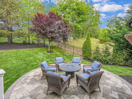 Fully fenced backyard