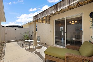 Side Patio with Awning