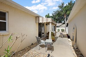 Side Patio with Awning