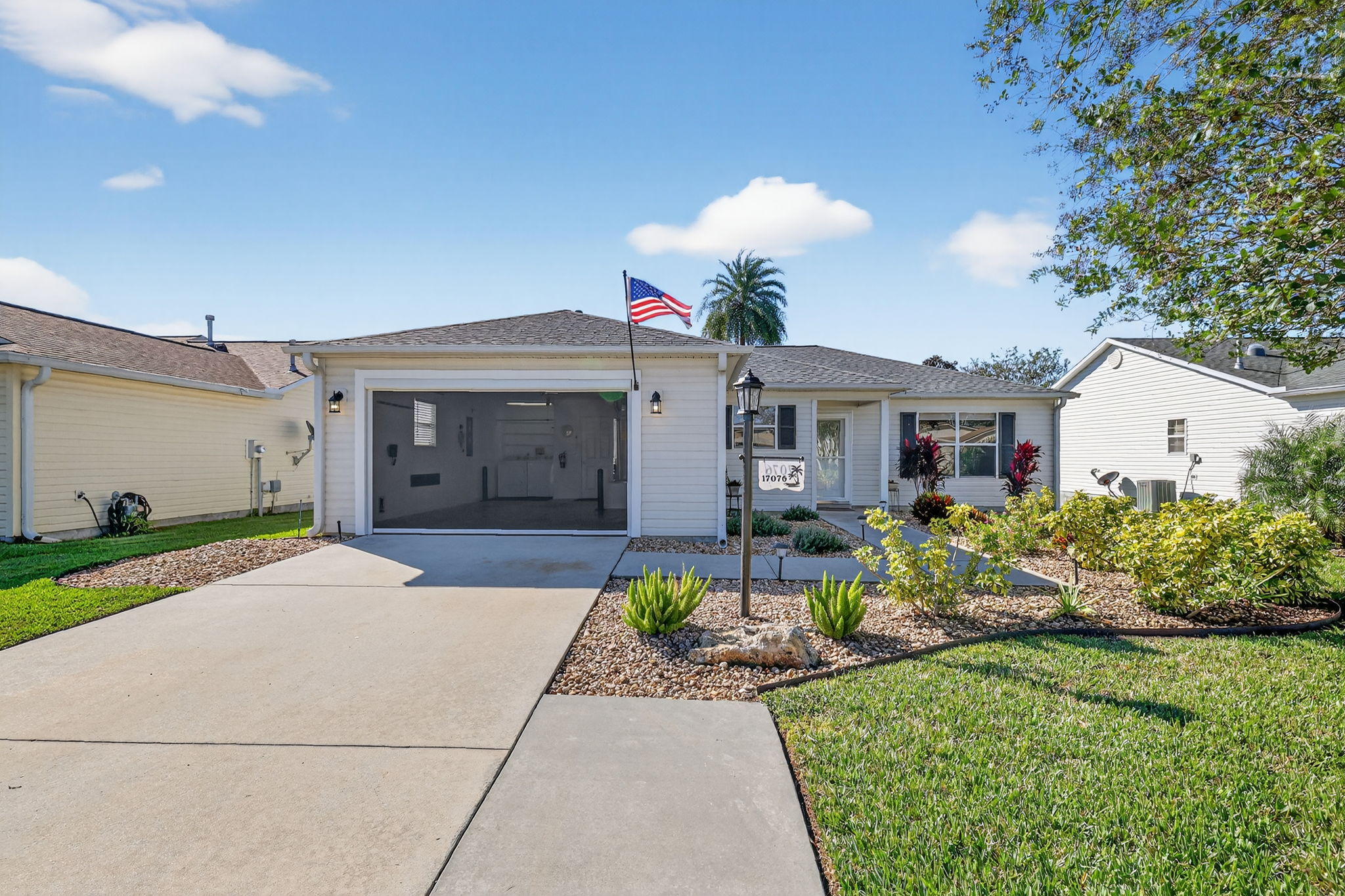 Front Elevation with Phantom Retractable Garage Screen