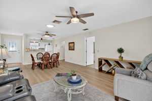 Living, Dining, and Kitchen