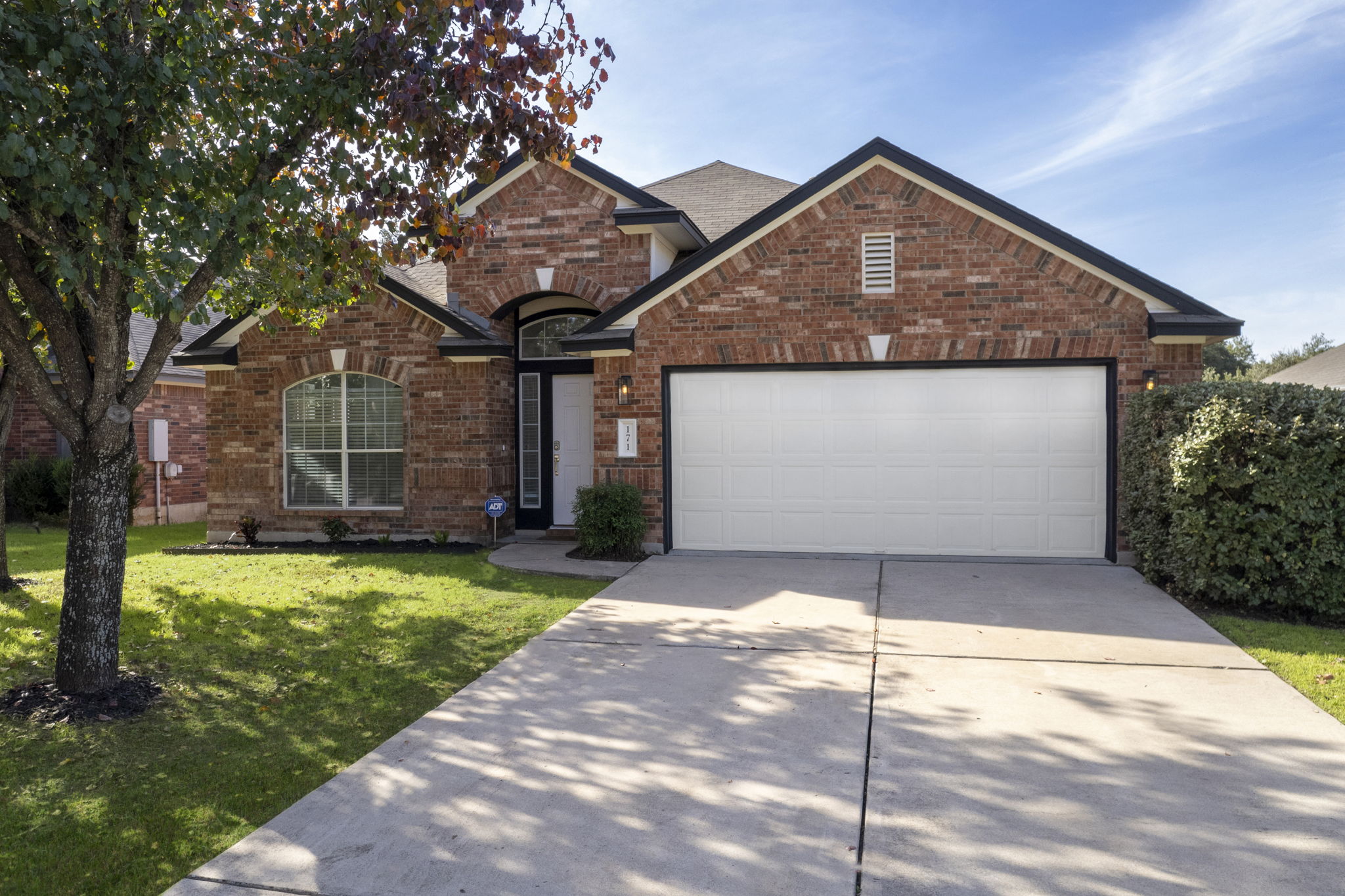 Stunning curb appeal with freshly painted dark trim.