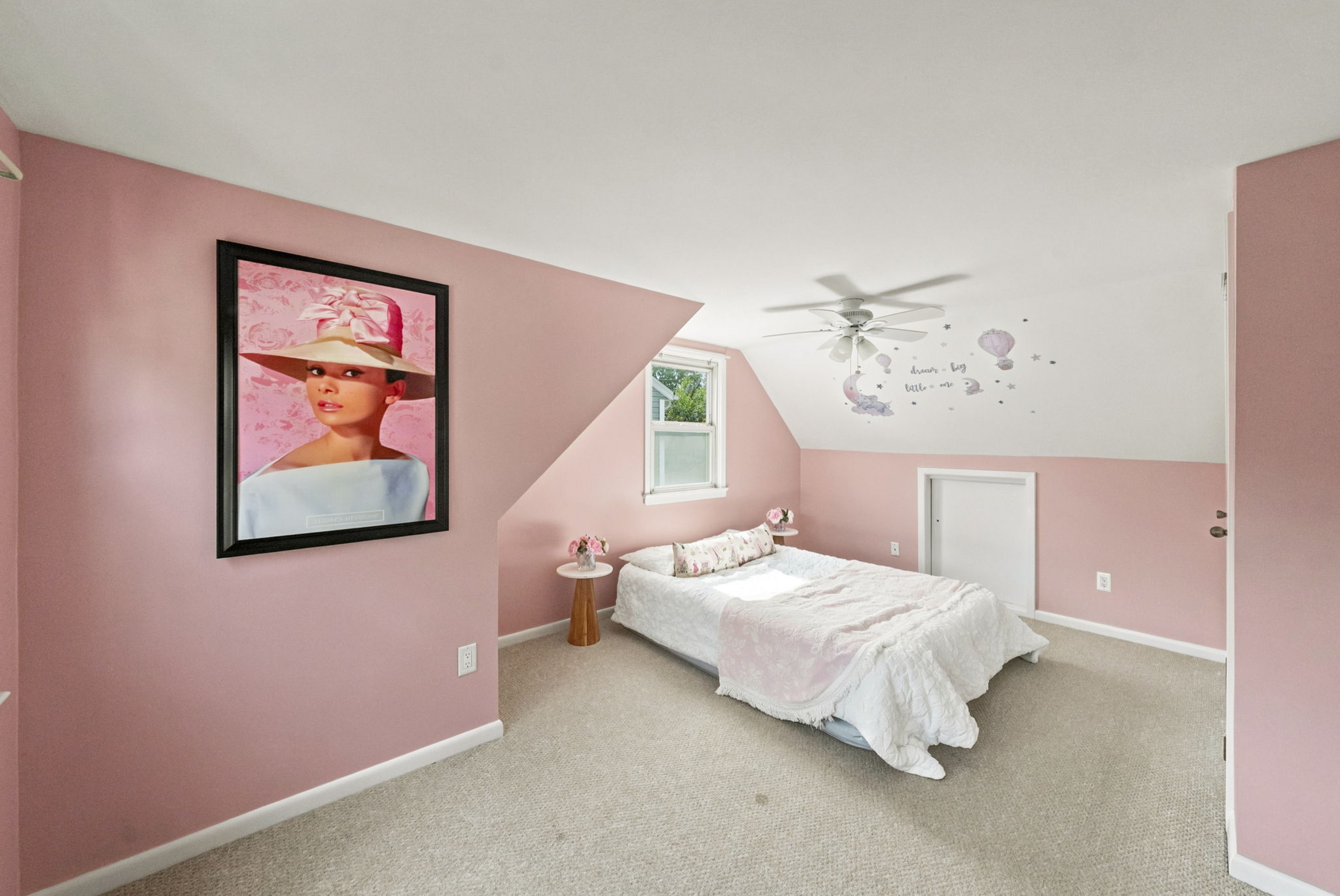 Bedroom #4-Second Floor-Spacious Bedroom with Lots of Floor Space and WIC and additional eve-storage.