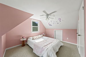 Bedroom #4-Second Floor-Spacious Bedroom with Lots of Floor Space and WIC and additional eve-storage.