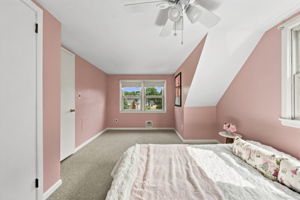 Bedroom #4-Second Floor-Spacious Bedroom with Lots of Floor Space and WIC and additional eve-storage.