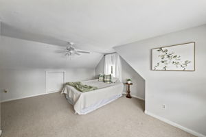 Bedroom #3-Second Floor-Spacious Bedroom with Lots of Floor Space and WIC and additional eve-storage.