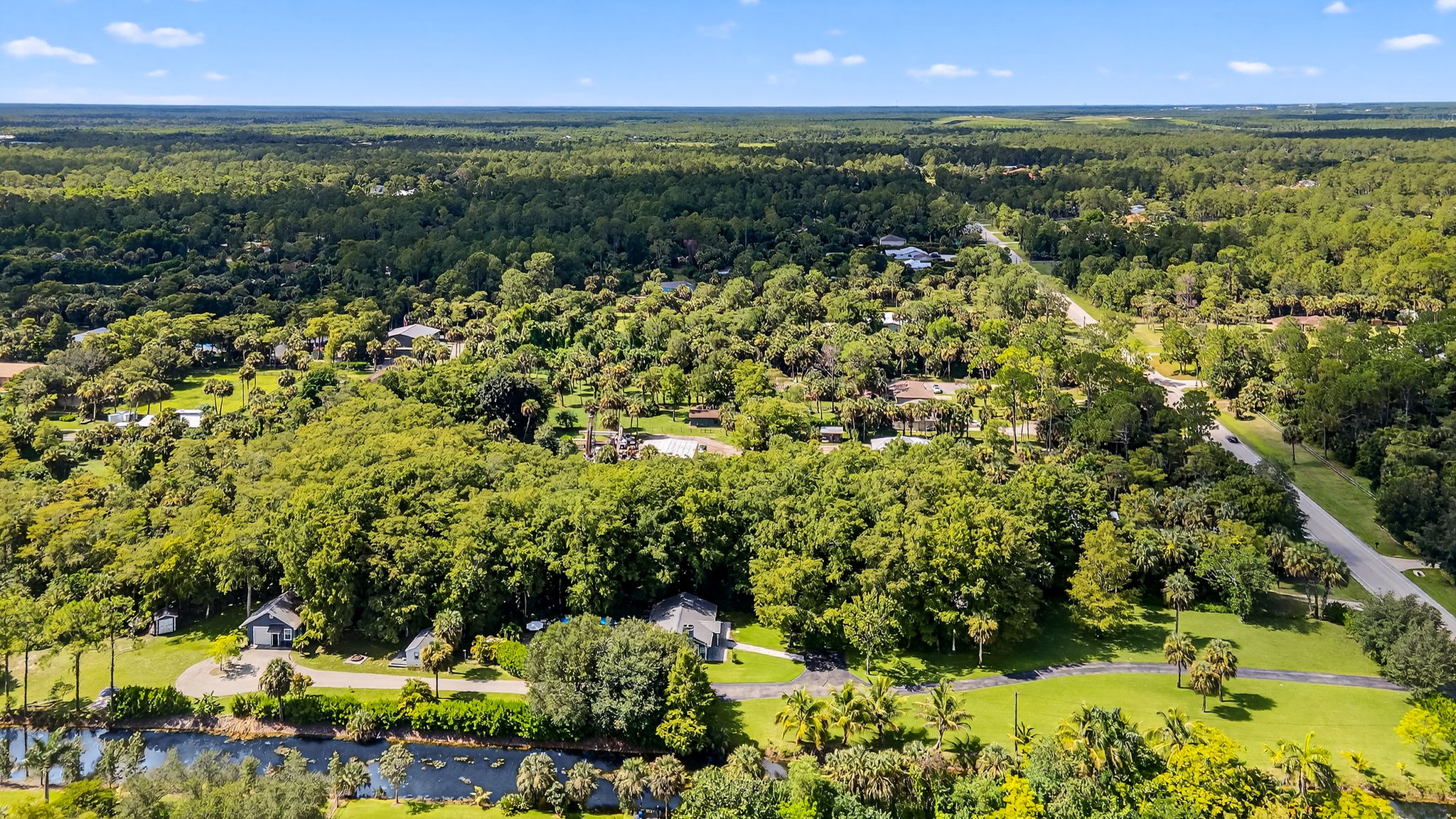 Aerial Side Exterior