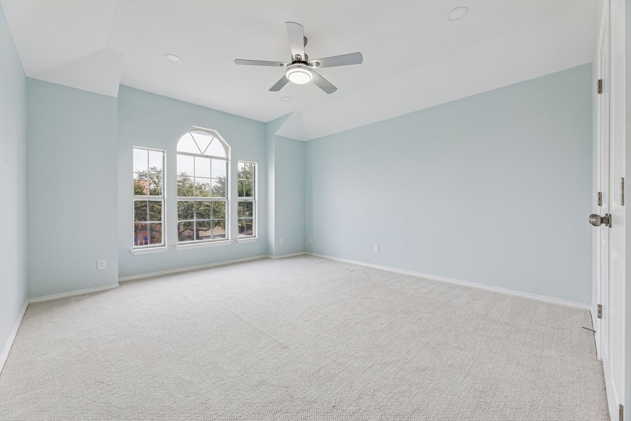 Very spacious primary bedroom on the second level.