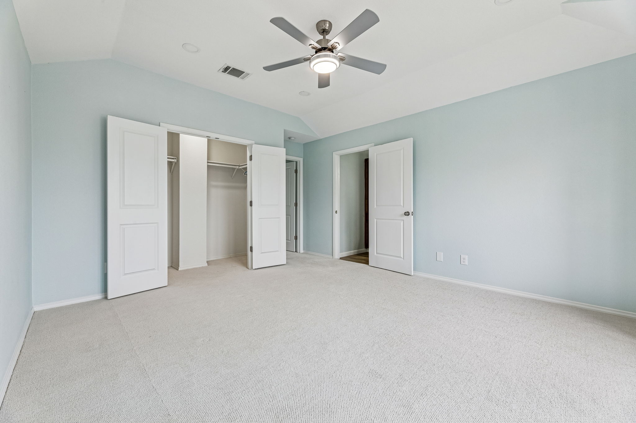 Very spacious primary bedroom with a nice walk-in closet on the second level.