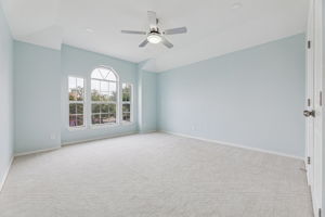 Very spacious primary bedroom on the second level.
