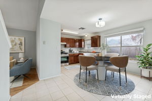 Nice and open floor plan ... the main living area is near the back door, and the secondary living area is to the left of the kitchen.