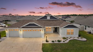 Twilight Front Elevation