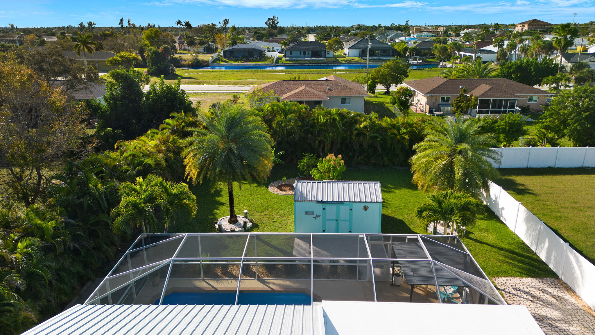 Aerial Back Exterior View