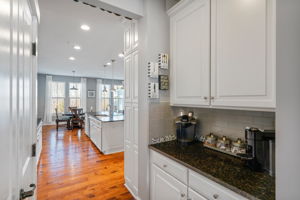 Coffee bar in butlers pantry