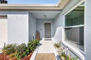 Covered Front Entry Vestibule
