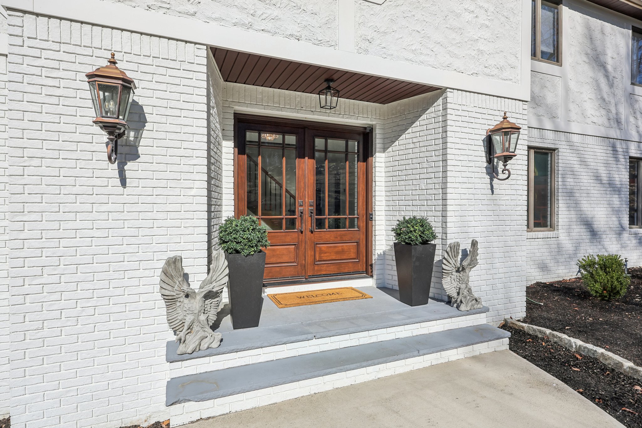 Imported Doors and new walkway slab