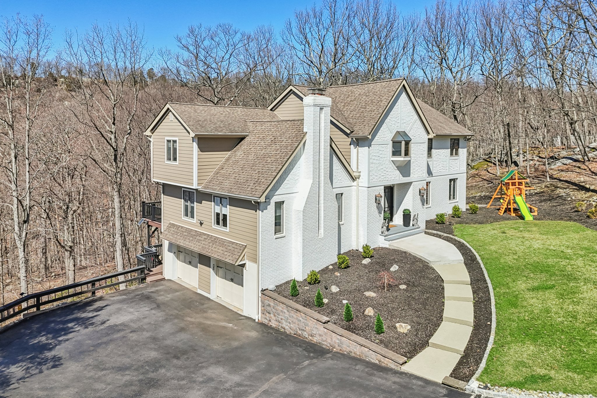 New Hardie Plank siding, facia, Azek trims, gutters, soffits, exterior paint