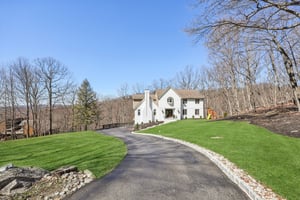 New drivway drainage and hardscaping